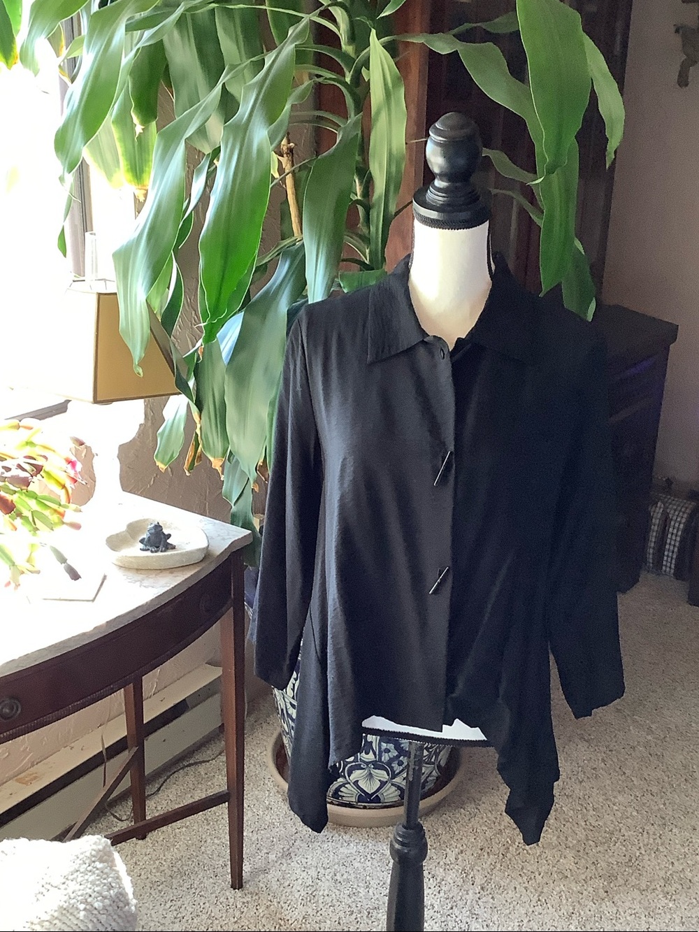 NWOT International Concepts Black Blouse